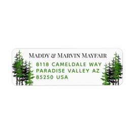 Eastern Pine Woodland Foods Return Address Label
