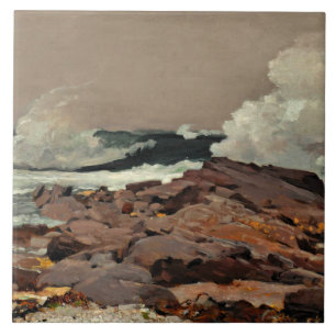 Eastern Point, Kunst von Winslow Homer Fliese