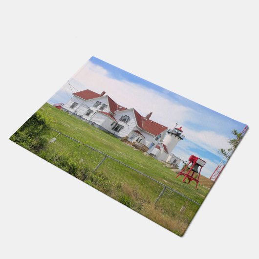 Eastern Point Leuchtturm, Massachusetts Door Mat Fußmatte (Schrägansicht)