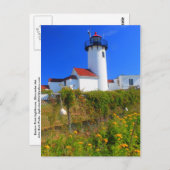 Eastern Point Lighthouse Blume Gloucester Postkarte (Vorne/Hinten)