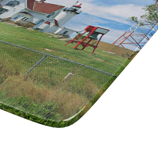Eastern Point Lighthouse, MA Cutting Board Schneidebrett (Ecke)