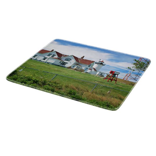 Eastern Point Lighthouse, MA Cutting Board Schneidebrett (Ecke)