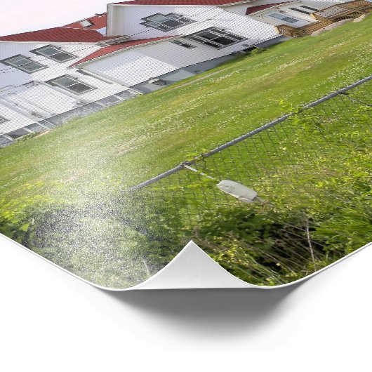 Eastern Point Lighthouse, Massachusett Foto Print (Ecke)