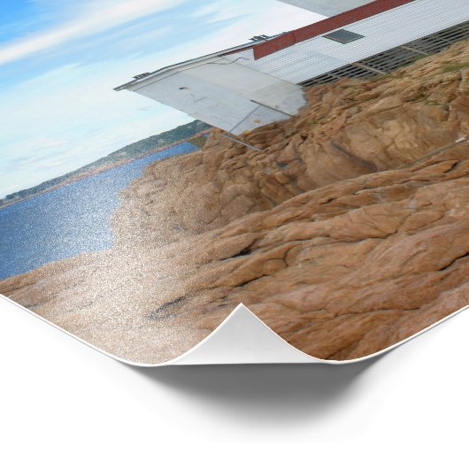 Eastern Point Lighthouse, Massachusett Foto Print (Ecke)