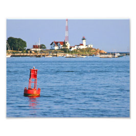 Eastern Point Lighthouse, Massachusett Foto Print