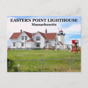Eastern Point Lighthouse, Massachusetts Postkarte