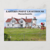 Eastern Point Lighthouse, Massachusetts Postkarte (Vorderseite)