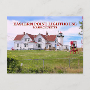 Eastern Point Lighthouse, Massachusetts Postkarte
