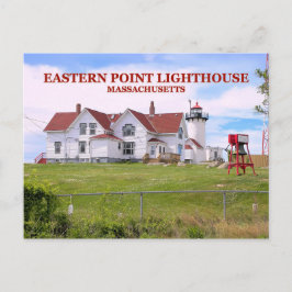 Eastern Point Lighthouse, Massachusetts Postkarte