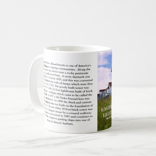 Eastern Point Lighthouse, Massachusetts Tasse (Vorderseite Links)