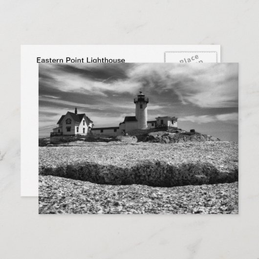 Eastern Point Lighthouse-Postkarte Postkarte (Vorne/Hinten)
