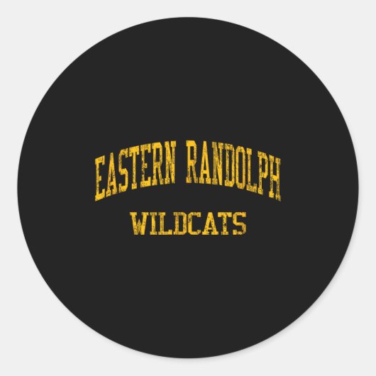 Eastern Randolph High School Hs Runder Aufkleber (Vorderseite)