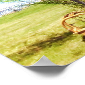 Eastern Redbud steht neben Eastern Redcedar Poster (Ecke)