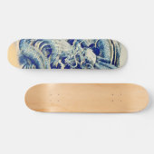 Eastern Samurai Wave Dragon Custom Pro Board Skateboard (Horizontal)