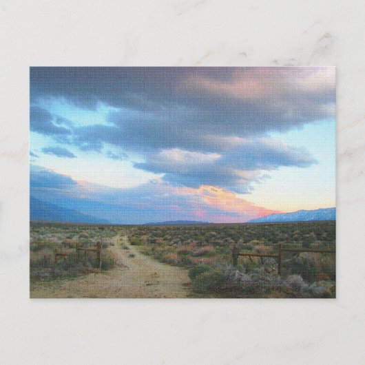 Eastern Sierra Landscape - Owens Valley Postkarte (Vorderseite)