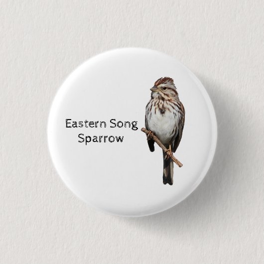 Eastern Song Sparrow Button (Vorderseite)