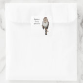 Eastern Song Sparrow Quadratischer Aufkleber (Tasche)