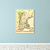 Eastern Staaten Olney Map Leinwanddruck (Insitu (Holzboden))