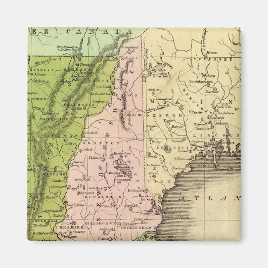 Eastern Staaten Olney Map Magnet (Vorne)