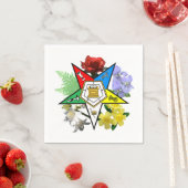 Eastern Star Floral Napkins Serviette (Beispiel)
