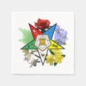 Eastern Star Floral Napkins Serviette (Vorderseite)