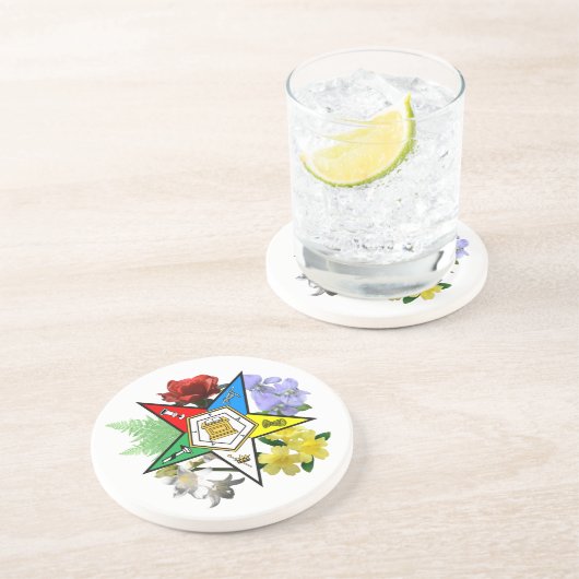 Eastern Star Floral Untersetzer (Seite)