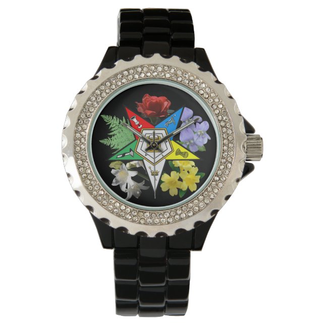 Eastern Star Floral Watch Armbanduhr (Vorderseite)