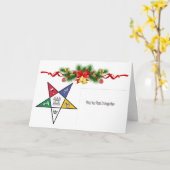 Eastern Star Holiday Gruß Karte (Gelbe Blume)