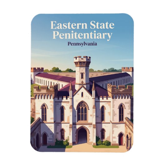 Eastern State Penitentiary Pennsylvania Magnet (Vertikal)