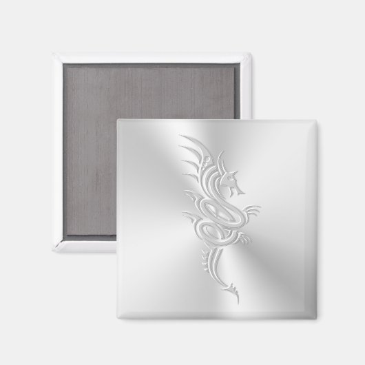 Eastern-style Dragon, Embossed-effect Magnet (Vorderseite/Rückseite)