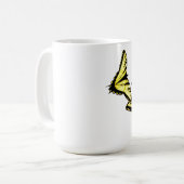 Eastern Tiger Frack Butterfly Foto Kaffeetasse (Vorderseite Links)