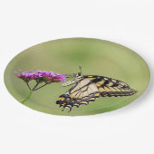 Eastern Tiger Frack Butterfly Pappteller (Schrägansicht)