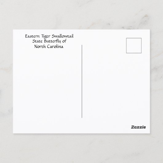 Eastern Tiger Frack Staat Butterfly Foto Postkarte (Rückseite)