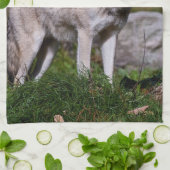 Eastern Timber Wolf Geschirrtuch (Gefaltet)