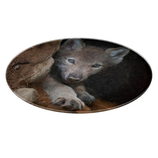 Eastern Timber Wolf Schneidebrett (Ecke)