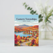 Eastern Townships Québec, Kanada Postkarte (Stehend Vorderseite)