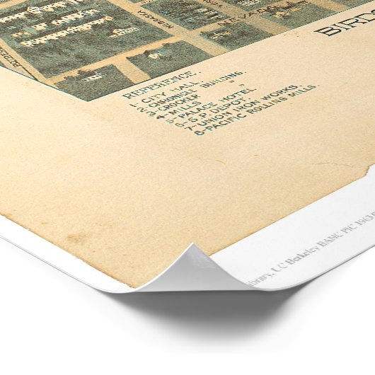 Eastern View of San Francisco, CA. (1529A) Poster (Ecke)