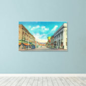 Eastern View von Centre Street Pocatello, ID Leinwanddruck (Insitu (Holzboden))