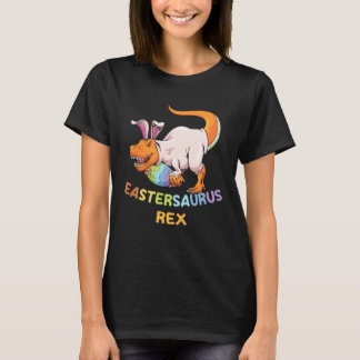 Eastersaurus Rex Easter Rex Dinosaur Bunny Kids Di T-Shirt