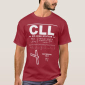 Easterwood Field Airport CLL T-Shirt (Vorderseite)