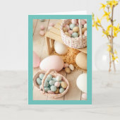 **EASTERWÜNSCHE FÜR BESONDERE FREUNDE/FAMILIE**-KA KARTE (Gelbe Blume)