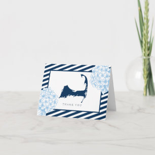 Eastham Cape Cod Hydrangea Blume Vielen Dank Dankeskarte