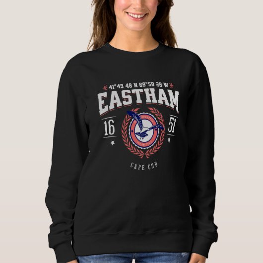 Eastham Massachusetts Cape Cod MA Nautical Beach S Sweatshirt (Vorderseite)