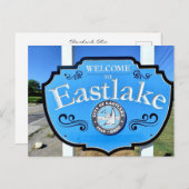 Eastlake sign, Cleveland area Postkarte (Vorne/Hinten)