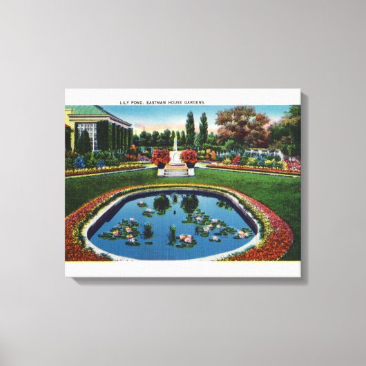 Eastman House Gardens Lido Leinwanddruck (Vorderseite)