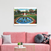 Eastman House Gardens Lido Leinwanddruck (Insitu (Wohnzimmer))