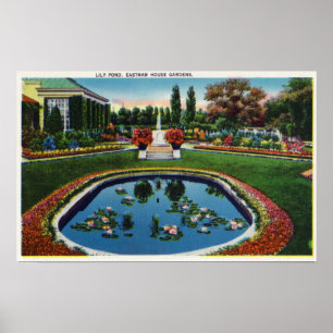 Eastman House Gardens Lily Pond Poster