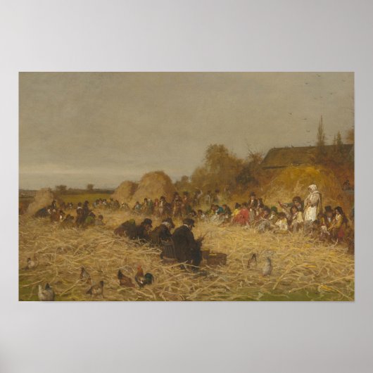 Eastman Johnson - Husking Bee, Insel Nantucket Poster (Vorne)