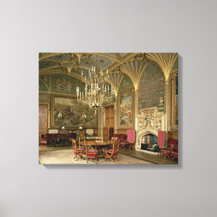 Eastnor Schloss, Herefordshire: das Zeichnen Leinwanddruck