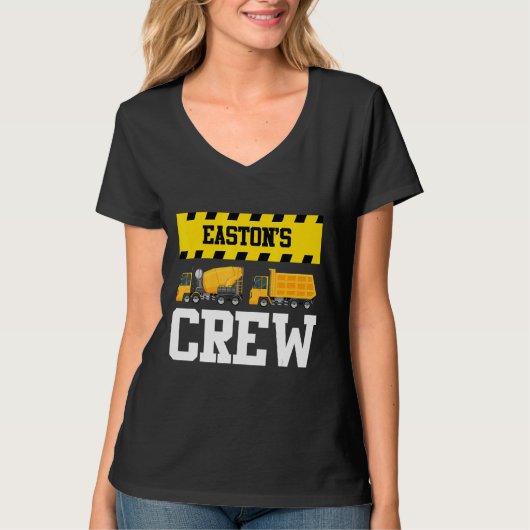 Easton Construction Crew Custom Dumptruck Dump Tru T-Shirt (Vorderseite)